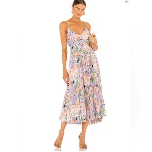 Floral pleated Blythe Dress by ASTR